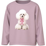 Name It Keepsake Lilac Poodle Bow Nmfvotea Ls Nreg Top