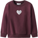 Name It Burgundy Nmfsakkina Ls Sweat Box Bru