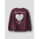 Name It Burgundy Nmfsakkina Ls Sweat Box Bru