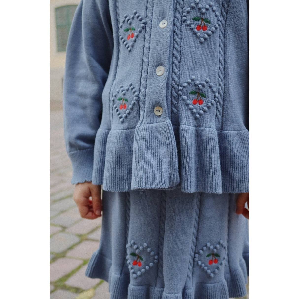 Konges Sløjd Country Blue Soleil Strikk Skjørt GOTS