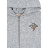 Konges Sløjd Grey Melange Lou Sweat Zip Hette Ocs