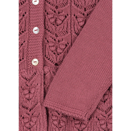 Konges Sløjd Deco Rose Cabby Frill Cardigan GOTS
