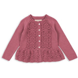 Konges Sløjd Deco Rose Cabby Frill Cardigan GOTS
