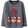Name It Navy Blazer Nmmodys Spider Ls Nreg Top Mar