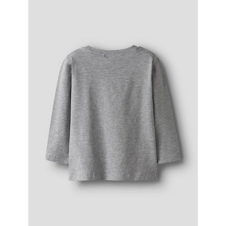 Name It Grey Melange Nmmnitin Paw Ls Nreg Top Box Cplg