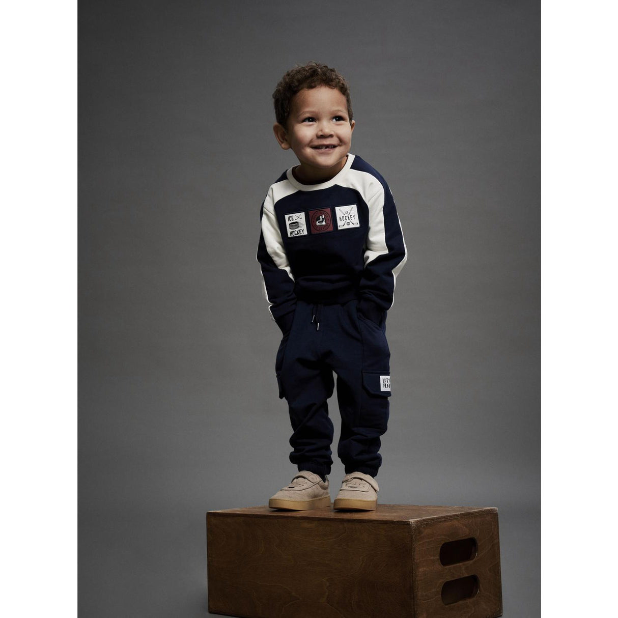 Name It Navy Blazer Nmmsinus Nreg Sweat Bukser Bru