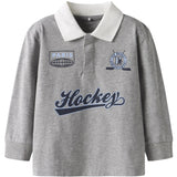 Name It Grey Melange Nmmsido Ls Nreg Polo Top