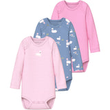 Name It Endless Sky Nbfbody 3P Ls Swan Noos