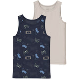 Name It Navy Blazer Nkmtank Topp 2P Navy Gamer Noos