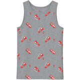 Name It Grey Melange Nmmtank Topp 2P Grey Firetruck Noos