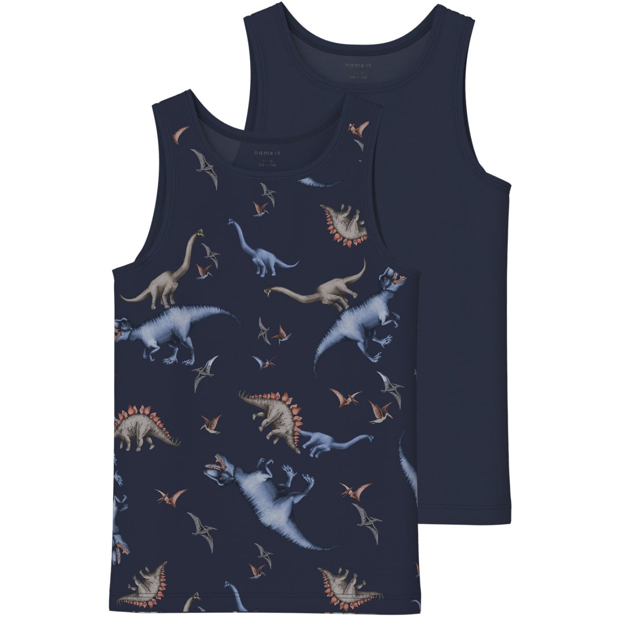Name It Navy Blazer Nmmtank Topp 2P Navy Dino Noos