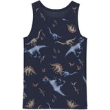 Name It Navy Blazer Nmmtank Topp 2P Navy Dino Noos