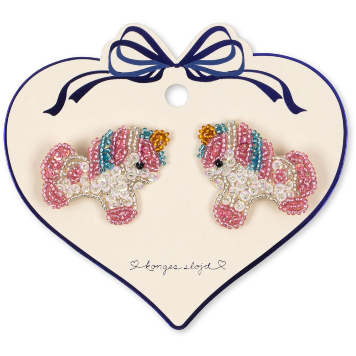 Konges Sløjd Unicorn 2 Pakke Unicorn Beaded Hair Clips