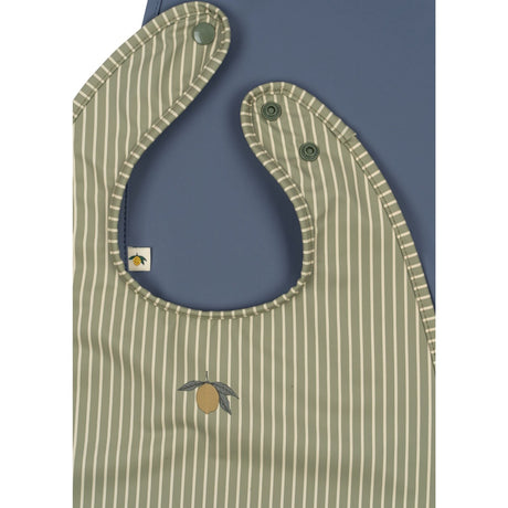 Konges Sløjd Tea Stripe/Flint Stone 2 Pakke Dinner Smekke