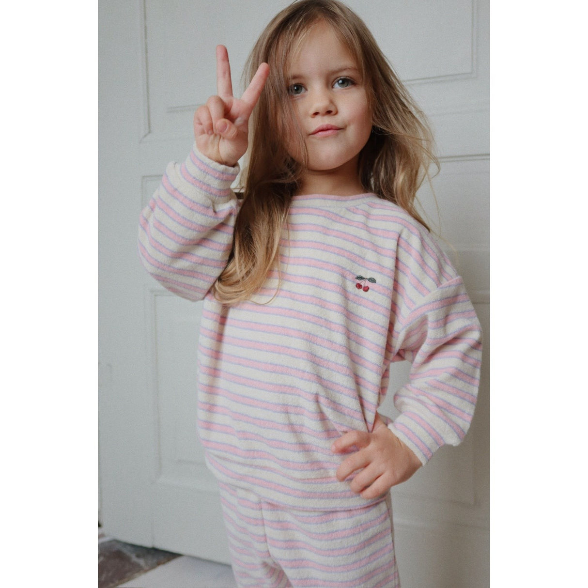 Konges Sløjd Lolly Stripe Itty Sweat Skjorte GOTS