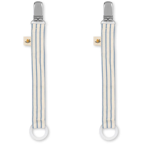Konges Sløjd Stripe Bluie 2 Pakke Smokk Stropp
