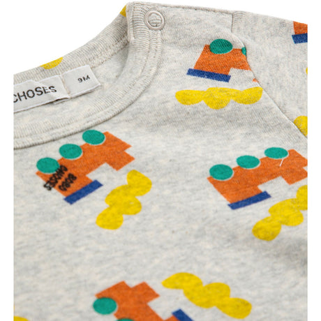 Bobo Choses Light Heather Grey Bobo Choo Choo All Over Body