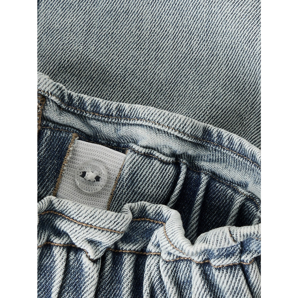 Lil'Atelier Medium Blue Denim Flower Emb Nmfdarlee Doa Dnm Skjørt 4499-Se Lil