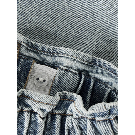 Lil'Atelier Medium Blue Denim Flower Emb Nmfdarlee Doa Dnm Skjørt 4499-Se Lil