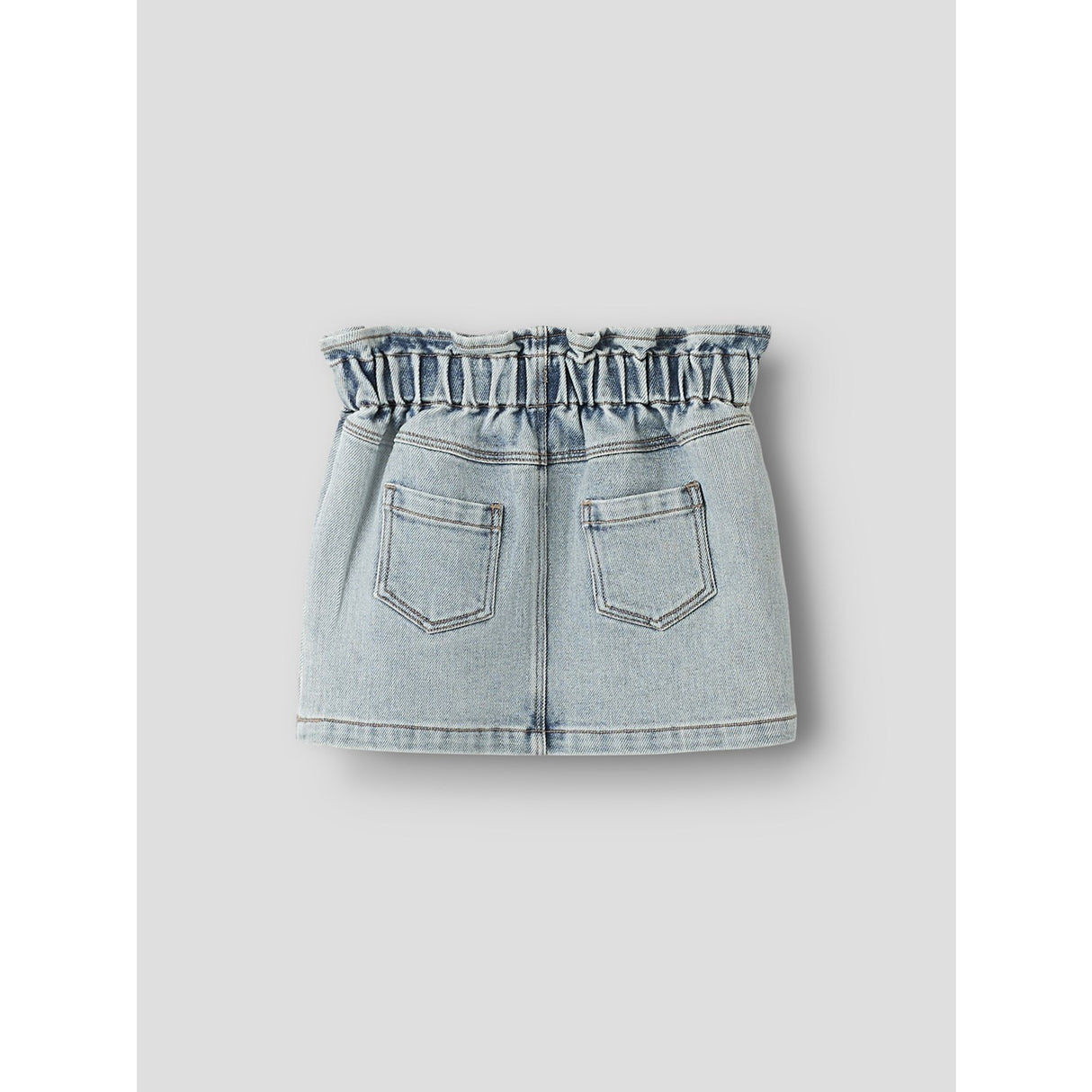 Lil'Atelier Medium Blue Denim Flower Emb Nmfdarlee Doa Dnm Skjørt 4499-Se Lil