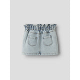 Lil'Atelier Medium Blue Denim Flower Emb Nmfdarlee Doa Dnm Skjørt 4499-Se Lil