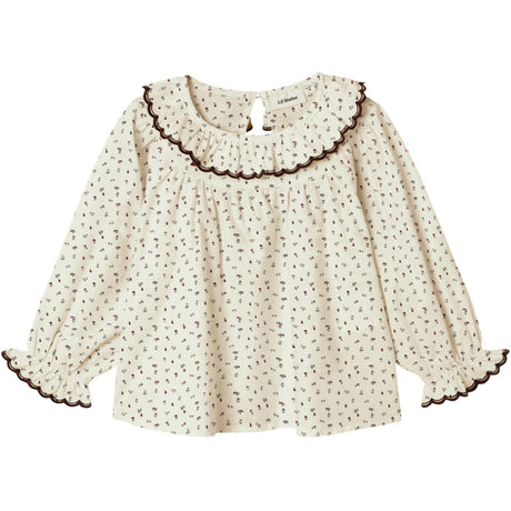 Lil'Atelier Turtledove Red Dahlia Nmfrasia Ls Loose Skjorte Lil