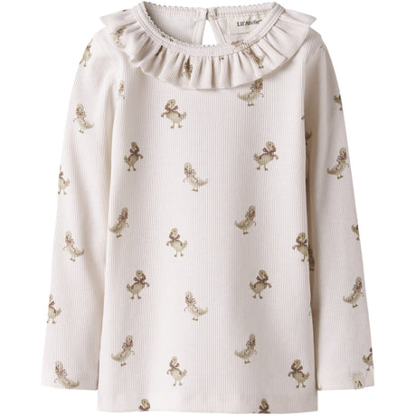 Lil'Atelier Almost Mauve Goose Nmflavo Loa Ls Slim Topp Lil