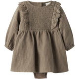 Lil'Atelier Sepia Tint Nbfrosita Liu Ls Body Kjole Lil