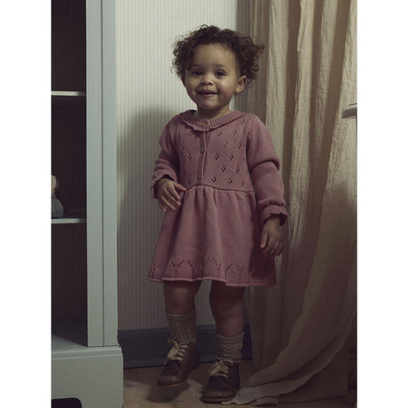Lil'Atelier Nostalgia Rose Nbframla Lia Ls Strikk Kjole Lil