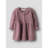 Lil'Atelier Nostalgia Rose Nbframla Lia Ls Strikk Kjole Lil