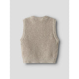 Lil'Atelier Oxford Tan Melange Nbmrokko Strikk Vest Lil