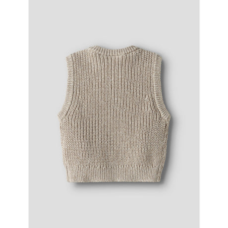 Lil'Atelier Oxford Tan Melange Nbmrokko Strikk Vest Lil