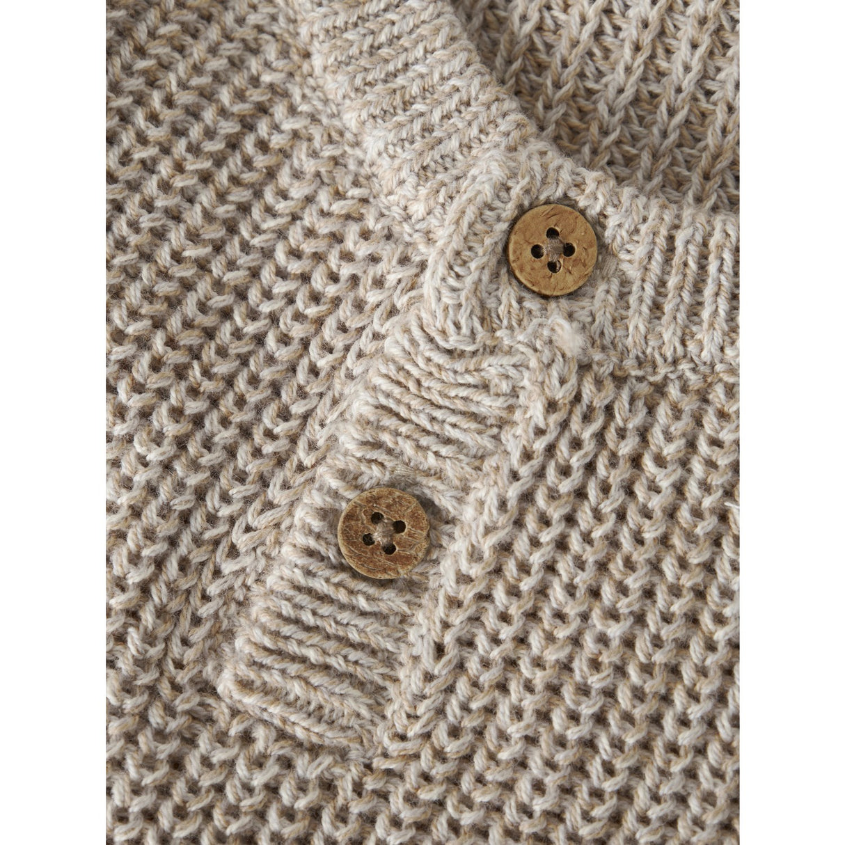 Lil'Atelier Oxford Tan Melange Nmmrokko Strikk Vest Lil