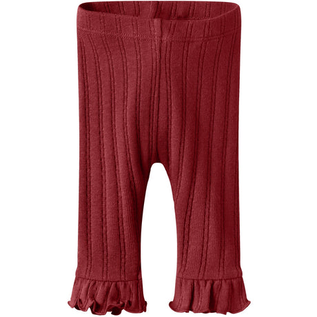 Lil'Atelier Red Dahlia Nbfrita Sig Slim Leggings Lil