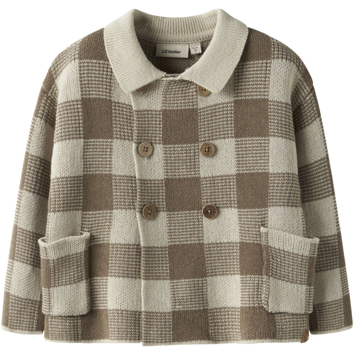 Lil'Atelier Sepia Tint Nmmrobo Ls Loose Strikk Card Lil