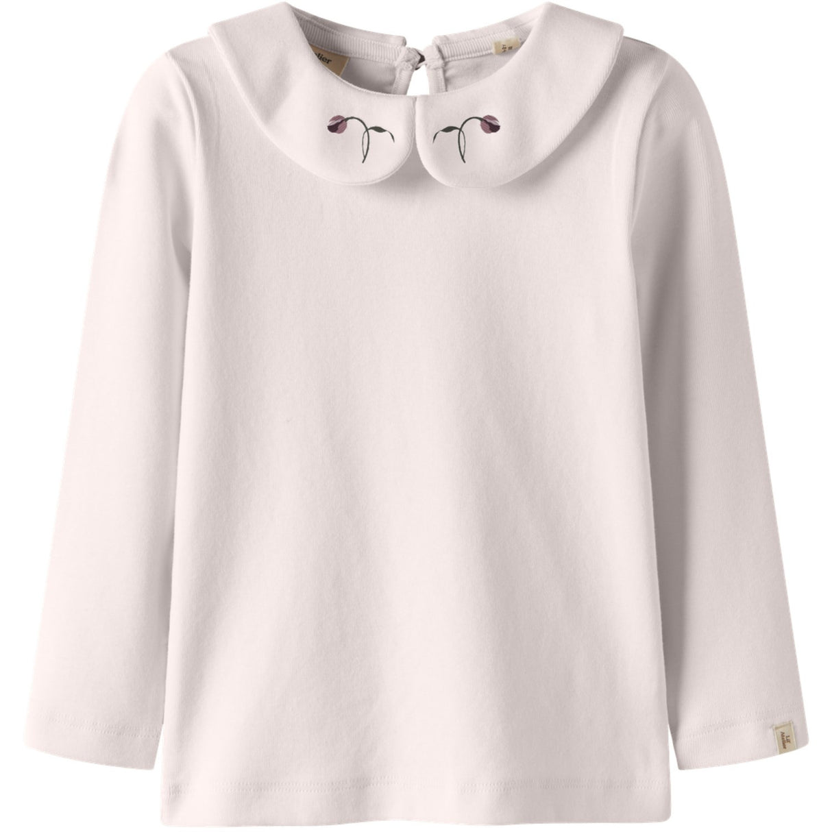 Lil'Atelier Almost Mauve Nmffundo Emb Ls Slim Topp Lil