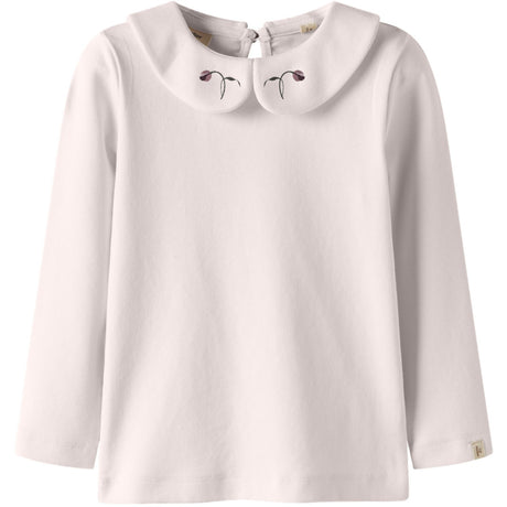 Lil'Atelier Almost Mauve Nmffundo Emb Ls Slim Topp Lil