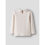 Lil'Atelier Almost Mauve Nmffundo Emb Ls Slim Topp Lil