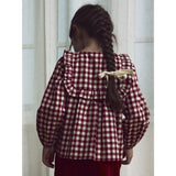 Lil'Atelier Red Dahlia Nmfrio Ls Loose Skjorte Lil