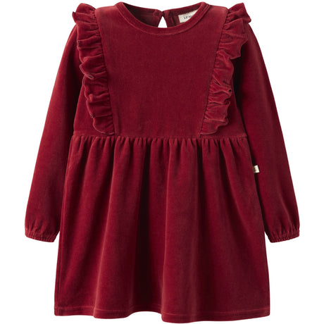 Lil'Atelier Red Dahlia Nmfsaga Sag Ls Kjole Lil