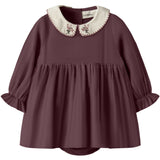 Lil'Atelier Catawba Grape Nbfrebel Ls Body Kjole Solid Lil
