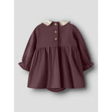 Lil'Atelier Catawba Grape Nbfrebel Ls Body Kjole Solid Lil