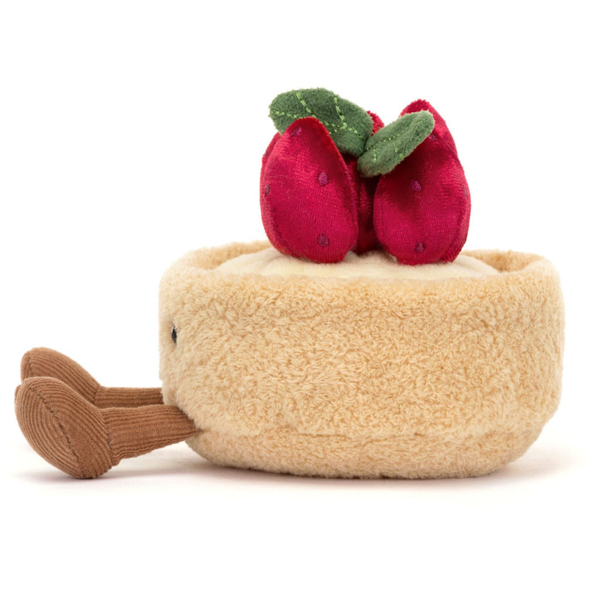Jellycat Food Bake, Amuseables Fleurette Tarte Aux Fraises 11 Cm