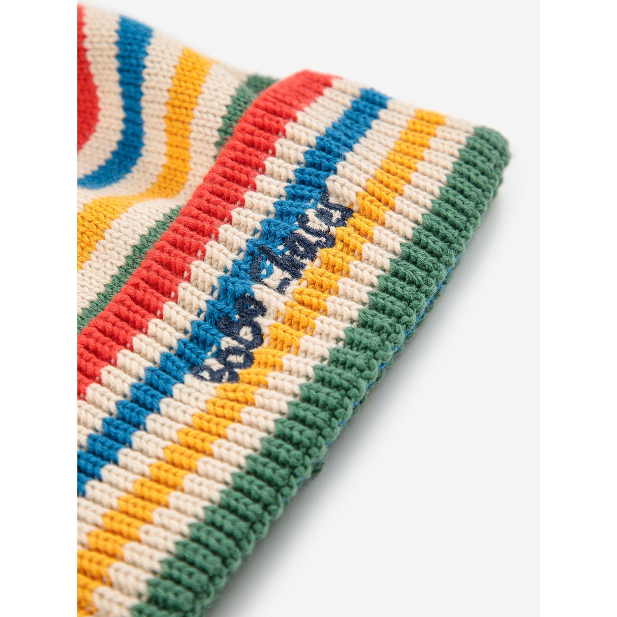 Bobo Choses Offwhite Tic Tac Toe Strikket Striped Beanie