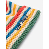 Bobo Choses Offwhite Tic Tac Toe Strikket Striped Beanie