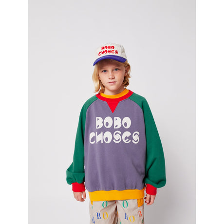 Bobo Choses Multicolor Farge Block Ranglan Collegegenser