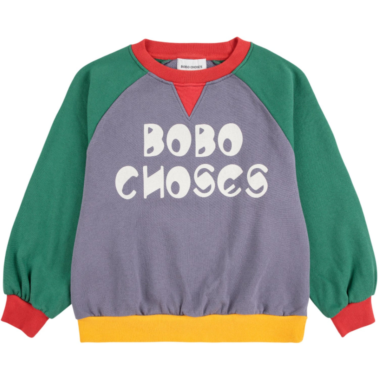 Bobo Choses Multicolor Farge Block Ranglan Collegegenser