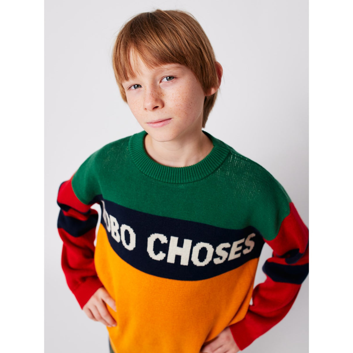Bobo Choses Multicolor Farge Block Jumper