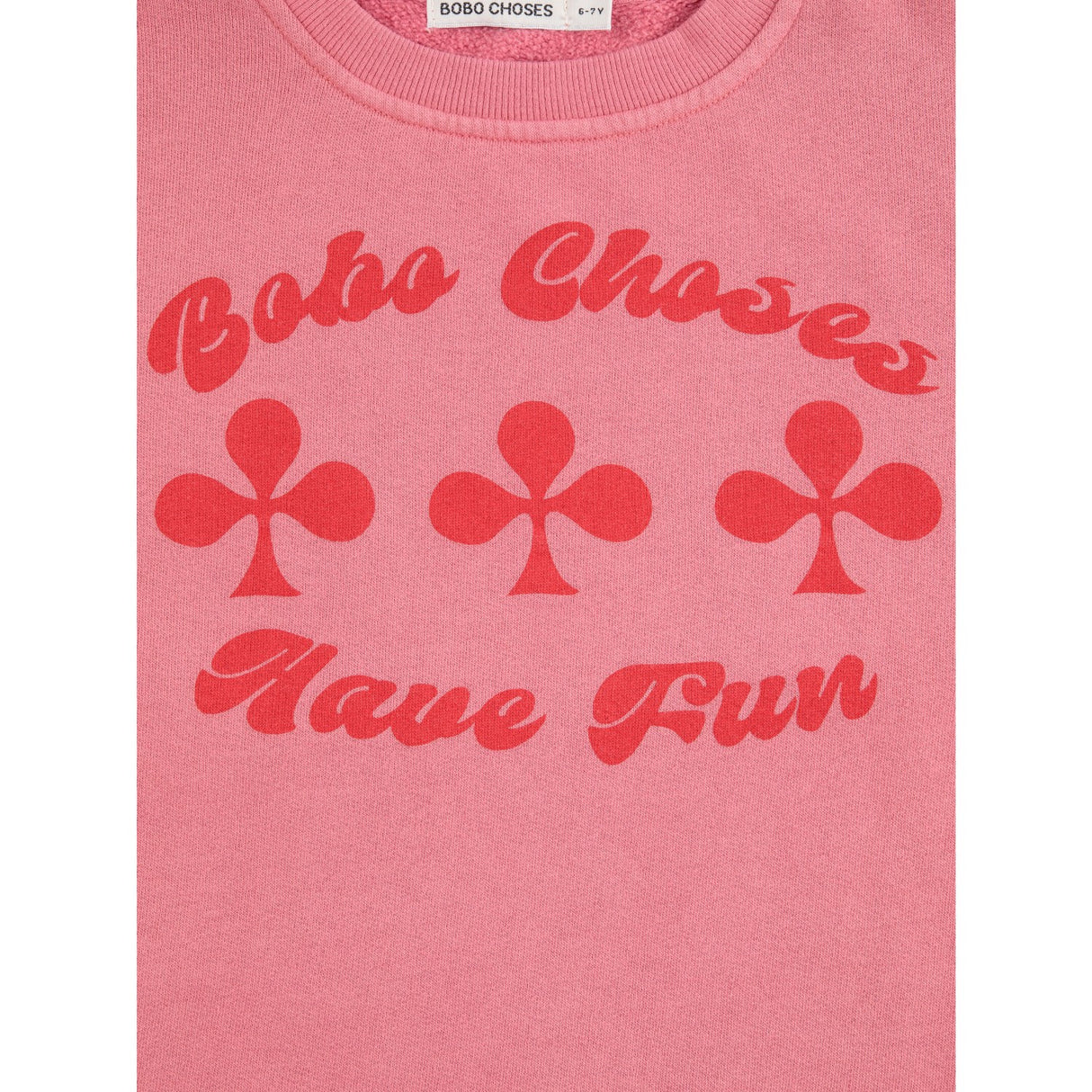 Bobo Choses Pink Have Fun Collegegenser Kjole