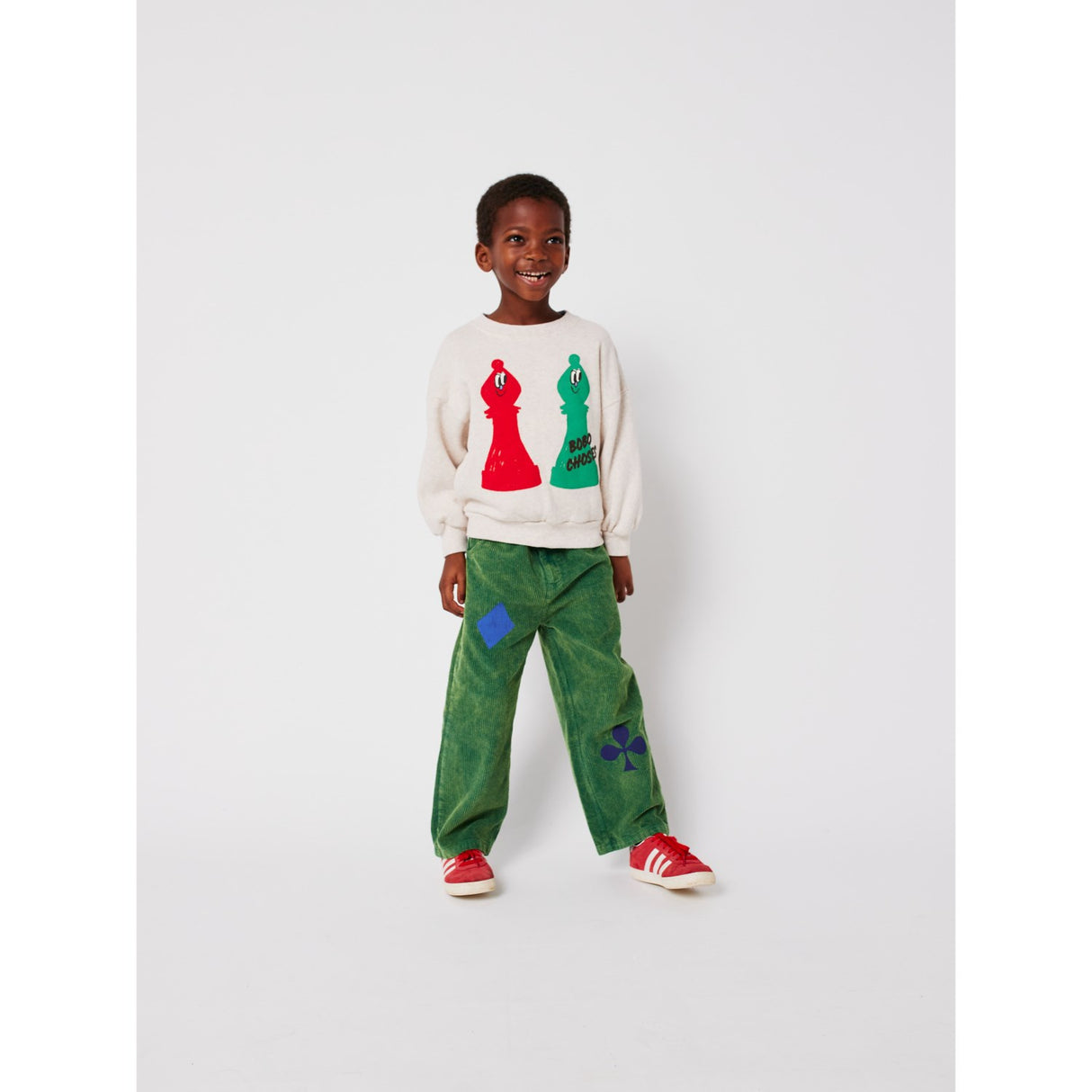 Bobo Choses Offwhite Checkmate Collegegenser